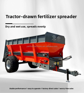 Esparcidor de estiércol de pollo y vaca de alta resistencia arrastrado por tractor, esparcidor de fertilizantes, esparcidor de abono en venta - Product Image 1