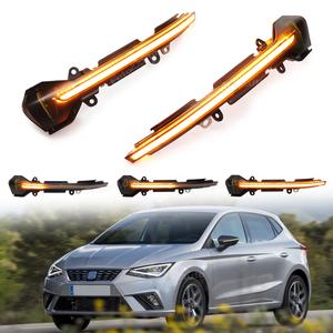 Luci a LED per Indicatori di Direzione Sequenziali per <span class=keywords><strong>Seat</strong></span> Ibiza MK5 6F Leon Mk3 5F <span class=keywords><strong>Arona</strong></span> KJ7 Frecce Dinamiche per Specchietto Laterale - Product Image 1