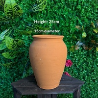 Pot de fleurs en poterie rouge, style pastoral, en argile ancienne, grand calibre, pour plantes vertes, succulentes, Monstera, salon, couleur respirante