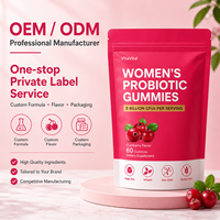 Gummies Probiotiques à la Canneberge pour Femmes, Soutien Immunitaire Féminin, Bien-être Quotidien, Naturel, 60 Gummies/Flacon, OEM ODM Privé, 2 Gummies