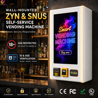 Distributeur automatique intelligent de SNUS ZYN avec vérification d'âge, service 24h/24 et 7j/7, acceptant plusieurs modes de paiement, pour les discothèques, les bars, les articles de tabac et de nicotine