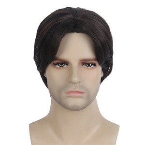 Juego de tronos Jaime <span class=keywords><strong>Lannister</strong></span> mismo estilo hombres Cosplay peluca medio Parted Carney Karen peluca - Product Image 1