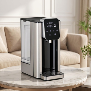 Dispensador de Agua de Sobremesa con Control de Temperatura, Carcasa de Plástico Negra, Agua Fría y Caliente, para Uso Doméstico y Hotelero, Instalación en Escritorio - Product Image 1