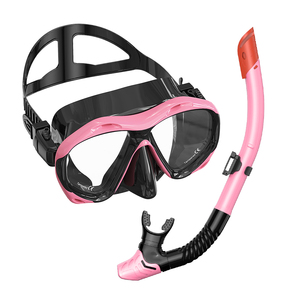 Set <span class=keywords><strong>de</strong></span> Snorkel Profesional <span class=keywords><strong>de</strong></span> Dos Piezas <span class=keywords><strong>con</strong></span> Marco Grande, <span class=keywords><strong>Gafas</strong></span> <span class=keywords><strong>de</strong></span> Vidrio Templado Impermeables y Cubierta Nasal Integrada - Product Image 5