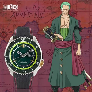 Montre avec boîtier en acier inoxydable serti de diamants de 42 mm, cadran en verre saphir, mouvement lumineux, bracelet de 18 mm, affichage à aiguilles, charme - Product Image 3