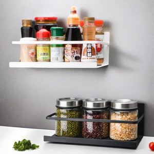 Étagère à épices magnétique pour réfrigérateur, support de rangement en métal robuste pour bouteilles d'assaisonnement de cuisine - Product Image 6