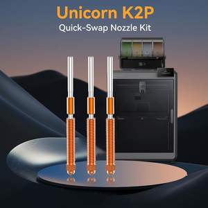 Kit de Boquillas Metálicas Creality Unicorn K2P 0.4 0.6 0.8mm de Cambio Rápido para Impresora 3D - Product Image 1