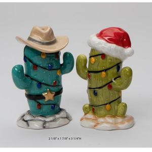 Salière et poivrière Xmas <span class=keywords><strong>Cactus</strong></span>, multicolore, 2 1/8 "x 1 7/8" x 3 1/4 "H - Product Image 5
