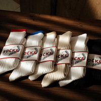 Chaussettes côtelées classiques rétro pour hommes en coton peigné 2025, tricotage côtelé épais avec effet froissé artistique en coton biologique, style slouch empilé