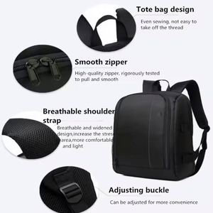 Sac à dos photo étanche grand format pour appareil photo reflex numérique/SLR/hybride avec support pour trépied et compartiment pour ordinateur portable 15-16 pouces (échantillon gratuit) - Product Image 4