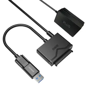 Cable BENFEI SATA a USB 3,0, adaptador de disco duro USB 3,0 a SATA III Compatible con disco duro 2,5 de 3,5 pulgadas HDD/SSD con 12