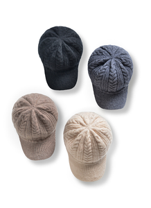 Casquette de baseball à large bord pour hommes de créateur d'automne et d'hiver en cachemire tricoté pour femmes Pom Pom Beanie accessoire pour temps froid du Couple - Product Image 6