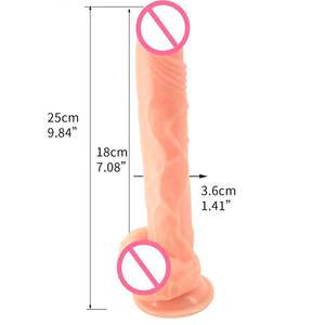 Realistische Pvc Penis Butt Plug Vrouwelijke Masturbator Dildo Vibrator Waterdicht 450G Voor Volwassen Anale Seks Plezier Slank Ontwerp - Product Image 6