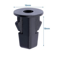 Nouvelle fixation en nylon plastique pour douille de vis de pare-boue noir Yongtao, pièce automobile durable de haute qualité YT-06