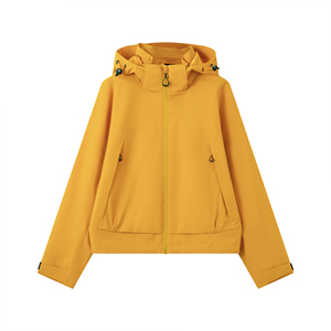 Veste softshell courte sans couture pour <span class=keywords><strong>femme</strong></span>, entièrement thermosoudée, résistante à l'eau et coupe-vent, idéale pour la <span class=keywords><strong>randonnée</strong></span> et les trajets quotidiens - Product Image 1