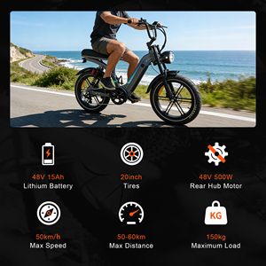 Vélo électrique tout-terrain Greenpedel pour adultes, 500 W, VTT à pneus larges, vente flash, vélo électrique rapide à pneus larges, moteur à moyeu sans balais 48 V, vélos électriques - Product Image 5