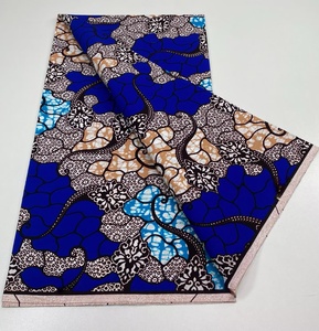 Tela de Organza Africana 100% Algodón Puro con Estampado Batik, 6 Yardas por Pieza para Bolsos, Camisas y Ropa de Niñas - Product Image 3