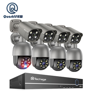 Quarkview 5MP Vollfarbige Bullet-Kamera NVR-System 5MP AI IP POE-Kamera 4-Kanal POE NVR-<span class=keywords><strong>Kit</strong></span> 8-Kanal Sicherheits-CCTV-System Kamera - Product Image 1