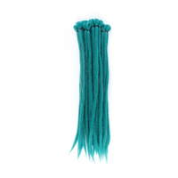 Vente en gros faux loc de dreads multicolores bon marché long crochet souple dreads locks tresses styles tissage de cheveux dreadlocks synthétiques