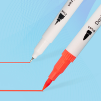 Stylo de peinture lavable en aquarelle, stylo à double tête, souple, ensemble de peinture pour enfants, stylo de couleur à l'aquarelle
