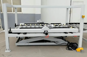 Ligne <span class=keywords><strong>de</strong></span> lamination intelligente pour panneaux <span class=keywords><strong>de</strong></span> <span class=keywords><strong>bois</strong></span>, 2 opérateurs, pour portes <span class=keywords><strong>de</strong></span> meubles <span class=keywords><strong>de</strong></span> cuisine, finition <span class=keywords><strong>de</strong></span> surface PET/PVC haute brillance sur panneaux <span class=keywords><strong>de</strong></span> 4x8 pieds - Product Image 4