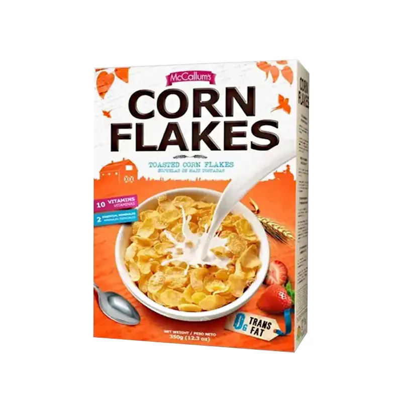 Support all kinds of customized corn flakes, cereal boxes