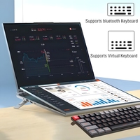 OEM 16+16 Inch Dual Screen Laptop Intel Core I7 I5 12450H Touch Screen Notebook Computer Wholesale Dual Display Business Gaming
