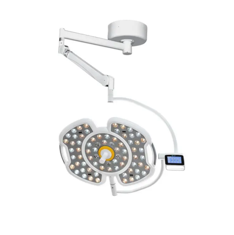 Hospital or Room Ceiling LED Surgical Light System | Ceiling Mount Shadowless Lamp with Touch Screen & Digital Memory HE-L700DX