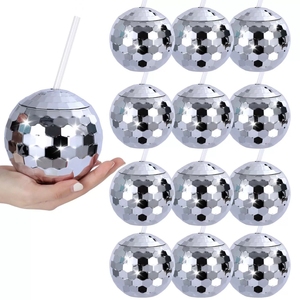 Festa di nozze bar discoteca 580ml di plastica palla da discoteca tazza per bevande rosa oro <span class=keywords><strong>argento</strong></span> - Product Image 1
