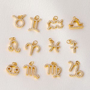 Moda 12 segno zodiacale ciondolo collana in acciaio inox zircone cubico costellazioni <span class=keywords><strong>oroscopo</strong></span> ciondoli ciondoli per la creazione di gioielli - Product Image 1