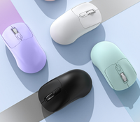 Souris sans fil ergonomique 2,4 G BT double mode, optique, rechargeable, en plastique, pour droitier, souris Bluetooth