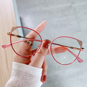 Cateye-gafas antirreflectantes <span class=keywords><strong>para</strong></span> <span class=keywords><strong>mujer</strong></span>, <span class=keywords><strong>lentes</strong></span> <span class=keywords><strong>de</strong></span> Metal <span class=keywords><strong>de</strong></span> alta calidad con bloqueo <span class=keywords><strong>de</strong></span> luz azul, <span class=keywords><strong>2022</strong></span> - Product Image 1