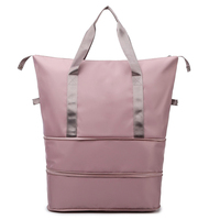 Sac de voyage polochon grande capacité imperméable, tendance 2026, avec compartiments, isotherme et extensible, pour maquillage et articles divers