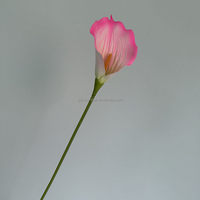 C-115 Fabrik-Großhandel Muttertag Einzelner Zweig Realistische 80cm Weiße Künstliche Calla-Lilien Großformatige Hochzeitsdekoration