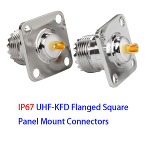 Bán buôn SL16-KFD IP67 <span class=keywords><strong>RF</strong></span> kết nối đồng trục, UHF-KFD mặt bích vuông bảng điều chỉnh gắn kết kết nối cho tín hiệu máy phát điện - Product Image 3