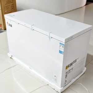 Congélateur horizontal à ouverture supérieure H 388L, congélateur à coffre à porte unique, congélateur commercial à refroidissement direct, grande capacité, réfrigérateur-congélateur - Product Image 1