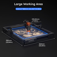 ATOMSTACK A10 Pro V2 10W Graveur Laser Découpeur de Bureau à Cadre Ouvert Machine de Gravure Laser Haute Précision 0.06 pour DIY Bois Verre