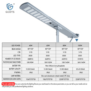 Farolas Solares Autolimpiantes, Impermeables, de 40W-100W, Todo en Uno, LED, con Limpieza Automática, para Exteriores, para Carreteras en el Desierto - Product Image 3