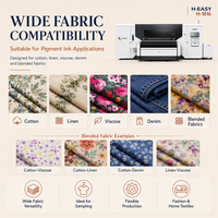 HEASY H-1816 Máquina de Impresión Textil Industrial Automática de 1.8m con Tinta de Pigmento Ricoh Gen6, Sistema de Rollo a Rollo, para Prendas de Polialgodón CVC
