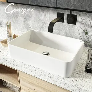 Cpingao新款亚克力长方形易清洁台面浴室梳妆台洗手盆