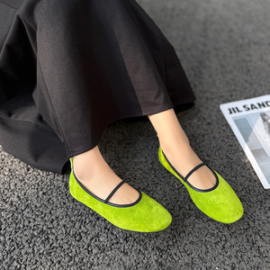 <span class=keywords><strong>Scarpe</strong></span> Mary Jane da <span class=keywords><strong>Donna</strong></span> Colorate, <span class=keywords><strong>Scarpe</strong></span> Basse in Camoscio con Tacco Piatto, <span class=keywords><strong>Scarpe</strong></span> da <span class=keywords><strong>Donna</strong></span> di <span class=keywords><strong>Grandi</strong></span> Dimensioni per Commercio Estero all'Ingrosso - Product Image 4