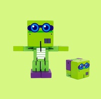 YUCI pabrik Kecil Magic mengubah bentuk mobil-shift Autobot distorsi mainan deformasi kayu berubah Robot kubus untuk anak-anak