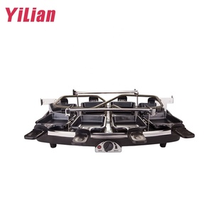 Grill <span class=keywords><strong>électrique</strong></span> multi-raclette et <span class=keywords><strong>fondue</strong></span> avec surface antiadhésive en acier inoxydable pour table et fêtes - Product Image 5