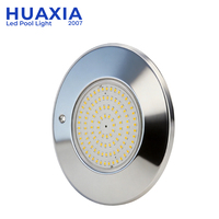 Lumière de piscine plate 12W en acier inoxydable 316, diamètre 260mm, étanche IP68, compatible avec la niche Pentair, LED sous-marine