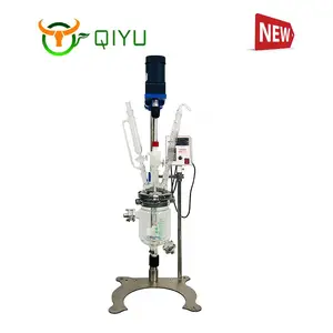 Mini Chemical Lab Equipment Fully Customizable Manufacturer Direct Selling 250ml Double Jacketed Glass Reactor