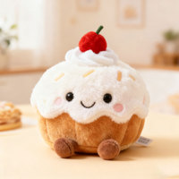 Peluche Mascotte Personnalisée en Forme de Gâteau et de Pain, Ornement de Bureau, Série Thé de l'Après-midi, Jouet Doux pour Articles de Marque et Cadeaux de Boulangerie