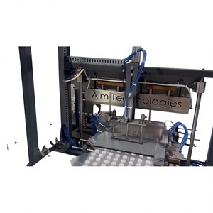 Machine d'emballage automatique de cartons en plastique Alm Technologies, à commande électrique par PLC, haute productivité - Product Image 3