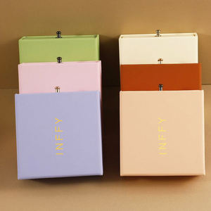 Recyclable Luxury Cardboard Drawer Sliding Matt Lamination Embossing UV Coating Magnetic Closure Jewelry <b>Box</b> Custom Logo - Product Image 2