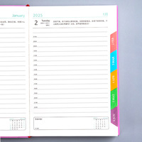 Set de Cuaderno de Negocios Bonvada A5, Impreso, Hojas Sueltas, Encuadernación Cosida, Tapa Dura, Regalo, Múltiples Colores, Páginas Personalizables
