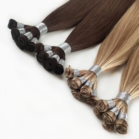 Productos Más Vendidos de Alibaba 2024, Cabello Natural, Peluca Original con Trama Cosida a Mano, Extensiones de Cabello Humano